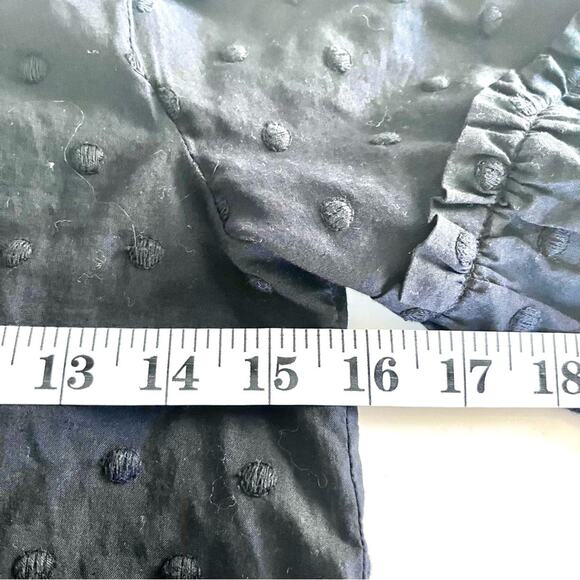 See by Chloe Black Embroidered Flare Sleeve Blouse size XS - Picture 7 of 10